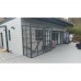 8ft long x 3ft wide x 7.5" tall Catio / Cat lean to Painted Grey